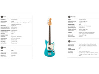 Fender Player II Mustang Bass RW AQB Fender Player II Mustang Bass RW AQB